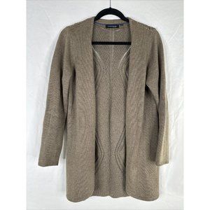 Mark Adam New York Cardigan Sweater Womens Size 42 Brown Long Sleeve Knit